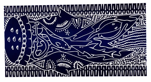 David Bosun, Mariel Kab (Spirit Dance), Torres Strait Islander art