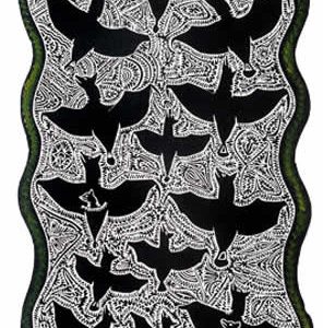 Dennis Nona, Tabu A Sapur - Snake and Flying Fox), Torres Strait Islander art
