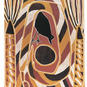 Namiyal Bopirri. Crow and Widitj (Wagilag Story), Aboriginal art