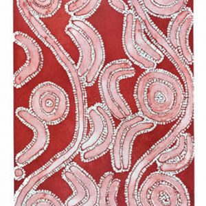 Ronnie Jakamarra Lawson, Men's Dreaming III - (Red Ochre), Aboriginal art