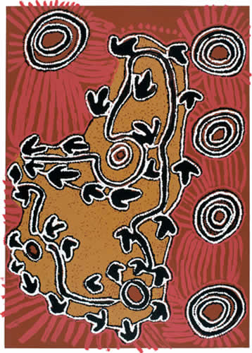 Rosie Napurrurla Tasman, Grass Seed Dreaming - Ngurlu I, Aboriginal art