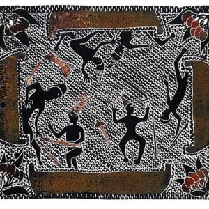 Victor Motlop, Battle During Trading, Torres Strait Islander art