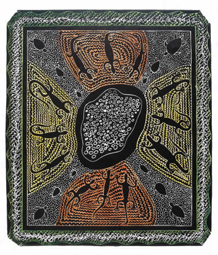 Victor Motlop, Waru Kakaru Thonar - Turtle Egg Laying Season, Torres Strait Islander art