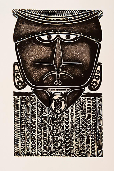 Alick Tipoti, Warungu - From the Turtle, Torres Strait Islander art