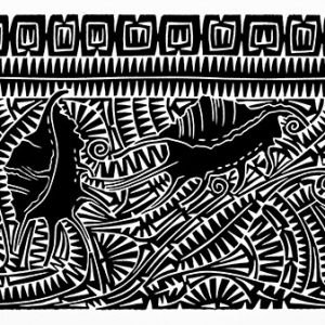 Brian Robinson, Spider Conch Motif, Torres Strait Islander art