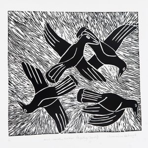 Christine Holroyd, Fighting Crows - Minh Waatha Waakarr, Aboriginal art