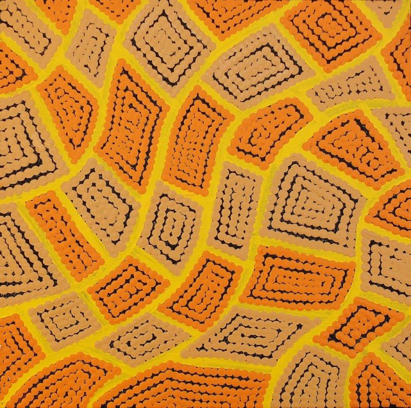 Schonelle Napurrula Stafford, Ngurlu Jukurrpa - Native Seed Dreaming, Aboriginal art