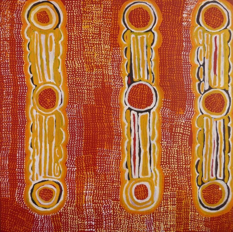 Molly Napurrula Martin, Ngurlu Jukurrpa - Native Seed Dreaming, Aboriginal art