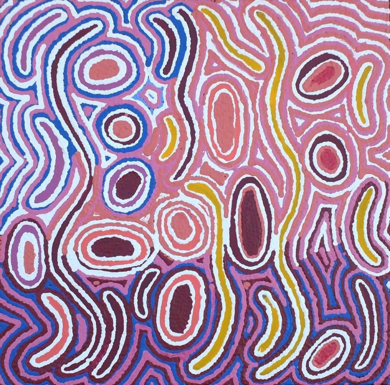 Lee Nangala Gallagher, Yankirri Jukurrpa - Emu Dreaming - Ngarikurlangu, Aboriginal art