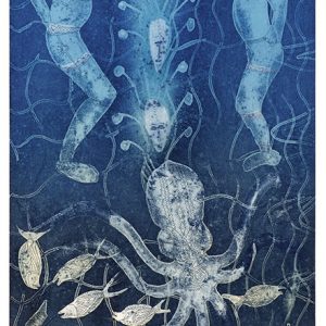 Dennis Nona, Octopus, Torres Strait Islander art