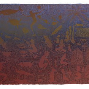 Dennis Nona, Yellub A Ngau Unai II, Torres Strait Islander art