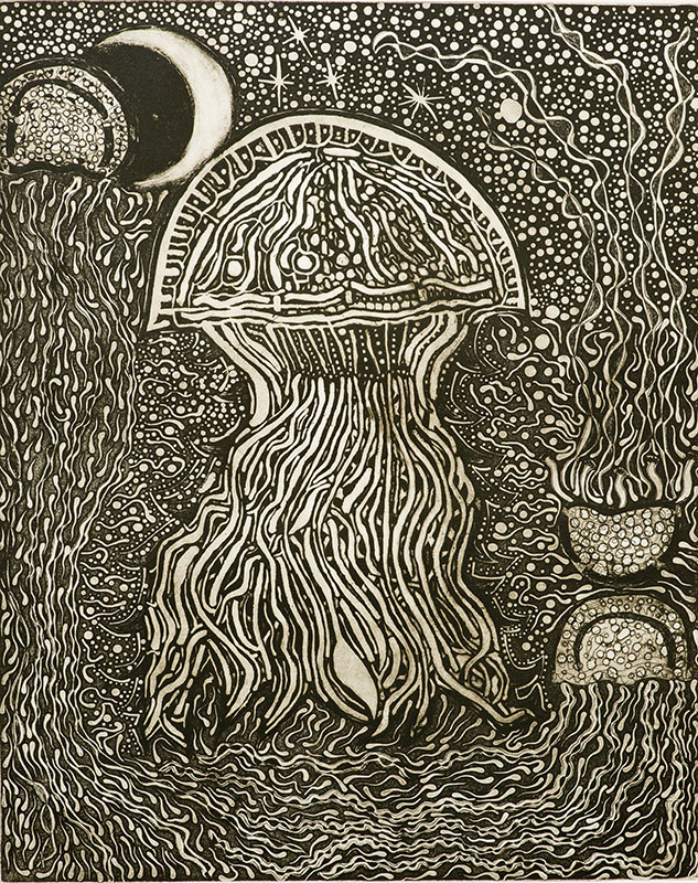 Aboriginal art, Romena Rose Edwards, Jellyfish and Eclipse