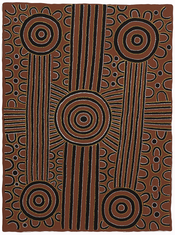 David Ross Pwerle, Argia - Bush Plumb Ceremony, Aboriginal art, Central Desert