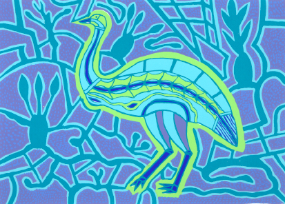 Doris Gingingara, Emu (Wet Season), Aboriginal art