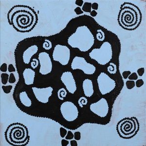 Ngapa Jukurrpa - Water Dreaming - Pirlinyarnu, Gwenda Nakamarra Gill, Aboriginal art