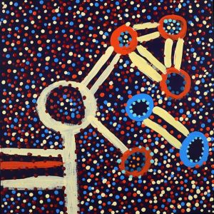 Ngapa Jukurrpa - Water Dreaming - Puyurru, Watson Jangala Robertson, Aboriginal art