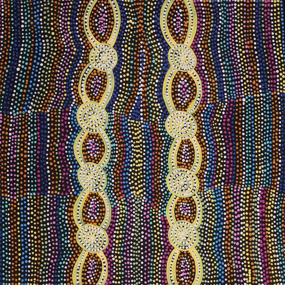 Mina Mina Jukurrpa - Mina Mina Dreaming - Ngalyipi, Helen Nungarrayi Reed, Aboriginal art